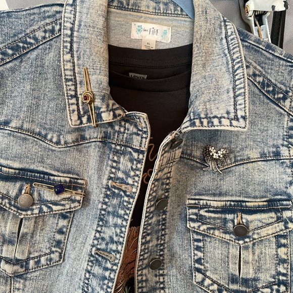 love, Fire Jackets & Blazers - Love, Fire Light Blue Denim Vest
